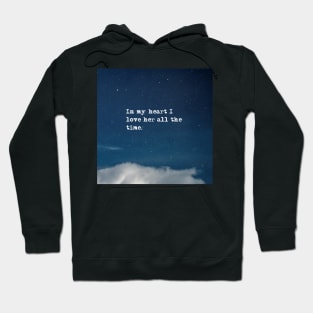 In my heart - Fitzgerald in the night sky Hoodie